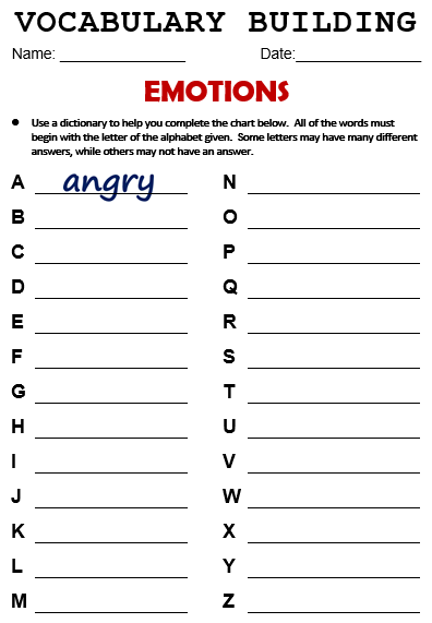 Feelings and Emotions - Free English handout 